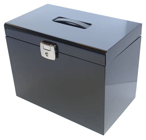 metal locking file box|lockable metal storage boxes.